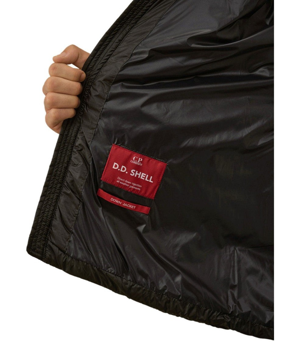 C.P. Company D.D. Shell Black Hooded Down Jacket