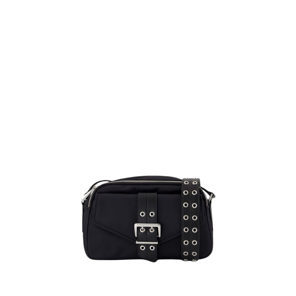 Ganni Bucky Camera Bag Crossbody - Nylon - Black
