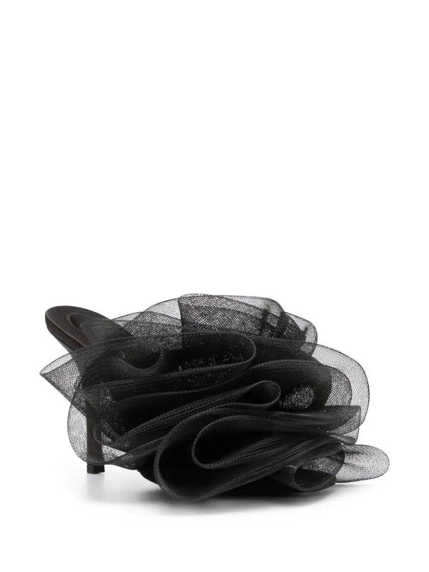 Alexander Wang Ruched Tulle Mules