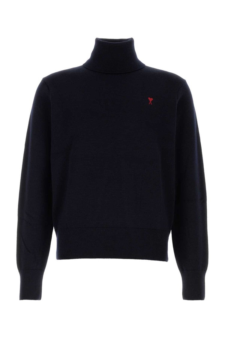 Ami Midnight Blue Wool Sweater