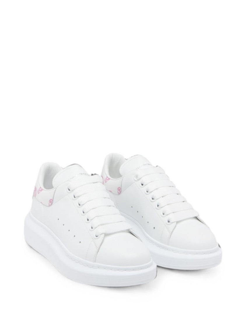 Alexander Mcqueen White Skull-Print Oversized Rubber Sole Sneakers