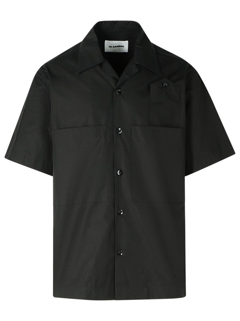Jil Sander Black Cotton Shirt
