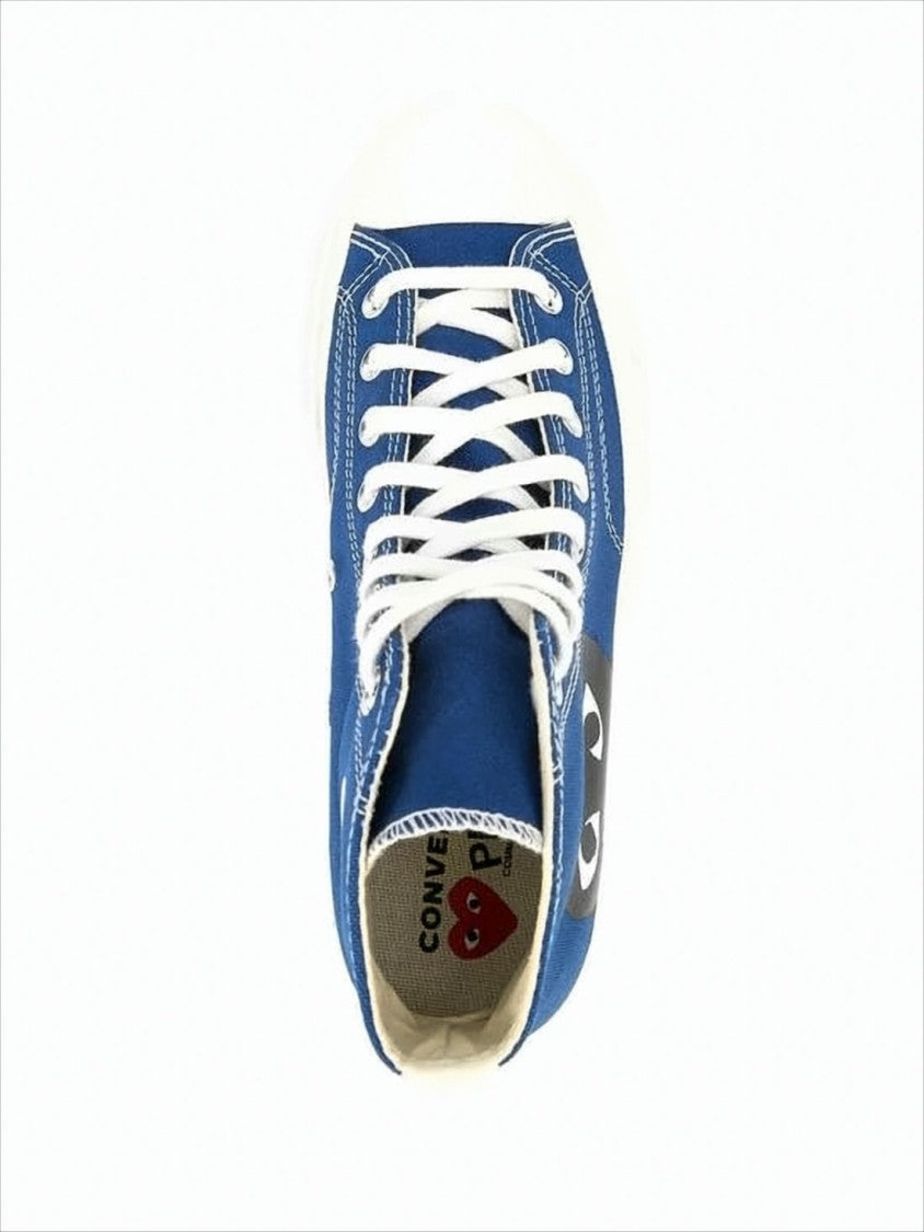 Comme Des Garçons High-Top Sneakers With Distinctive Heart Graphic