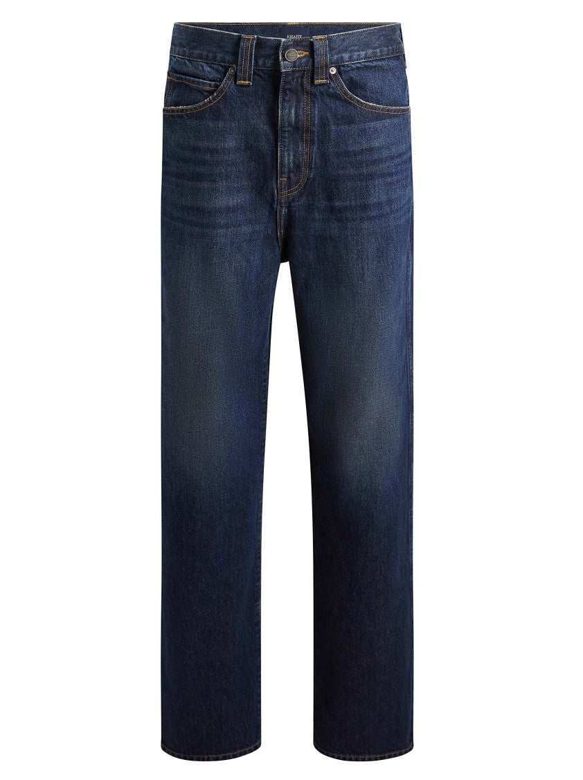 Khaite Relaxed-Fit Cotton Denim Jeans In Rich Blue