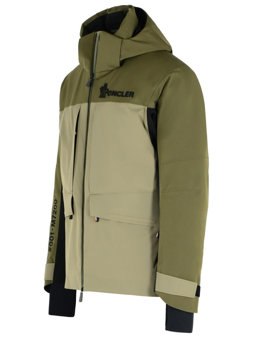 Moncler Grenoble 'Vallatscha' Green Polyamide Blend Jacket