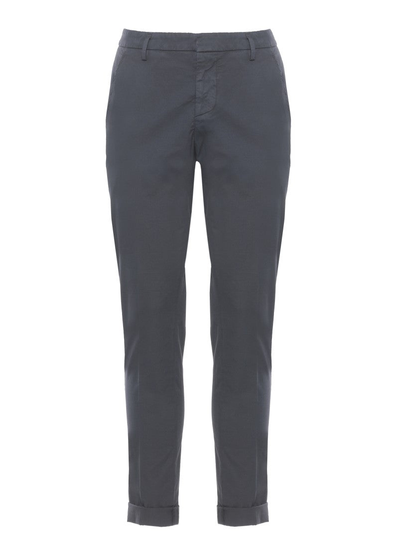 Dondup Blue Gaubert Cotton Chino Pants
