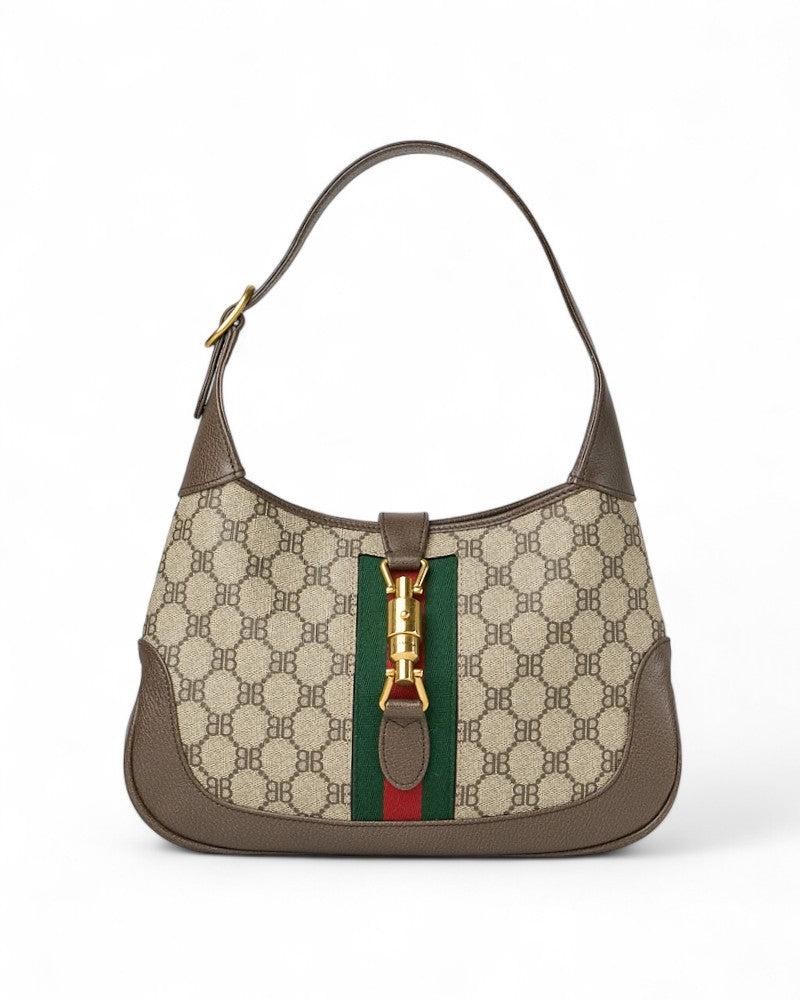 Gucci X Balenciaga Jackie 1961 Web Brown