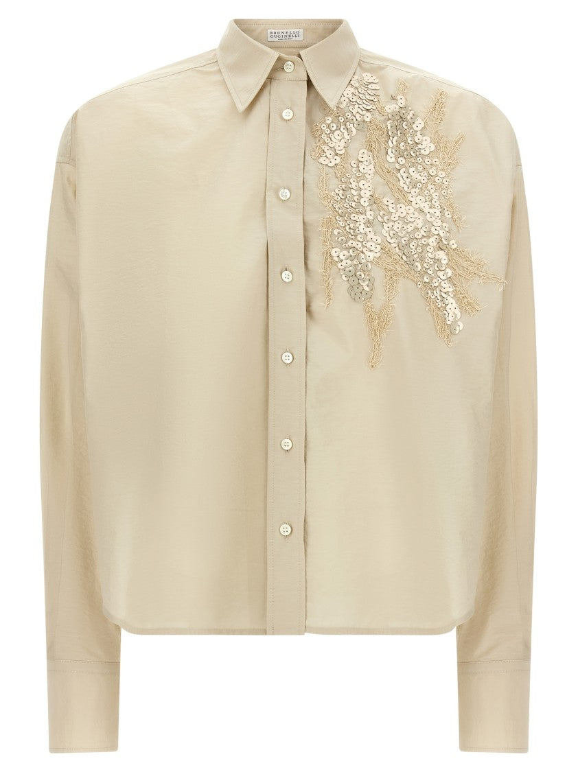 Brunello Cucinelli 'Dazzling Seabed Embroidery' Shirt