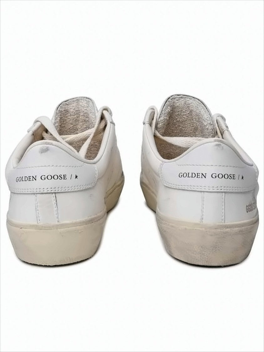 Golden Goose Low-Top Distressed Sneakers With Branded Accents