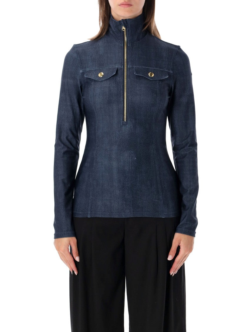 Goldbergh Denim-Effect Interlock Powerstretch Yunnai Shirt