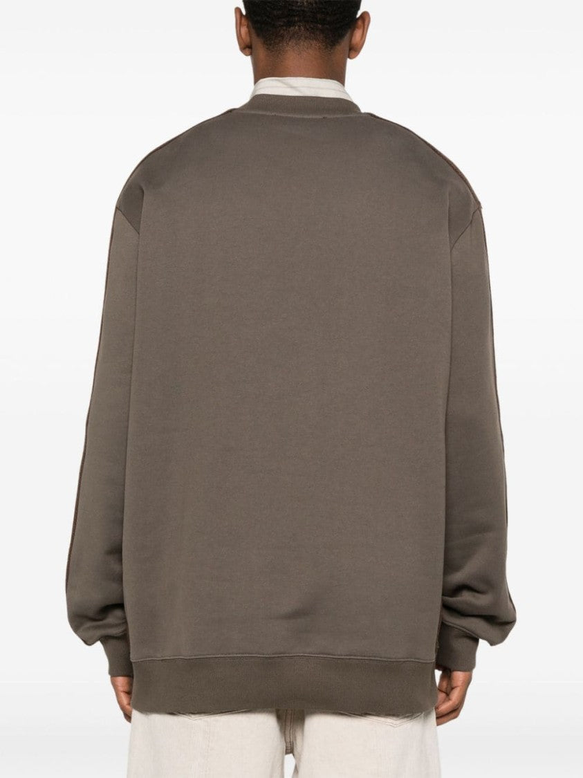Lanvin Dark Olive Green Cotton Jersey Sweatshirt