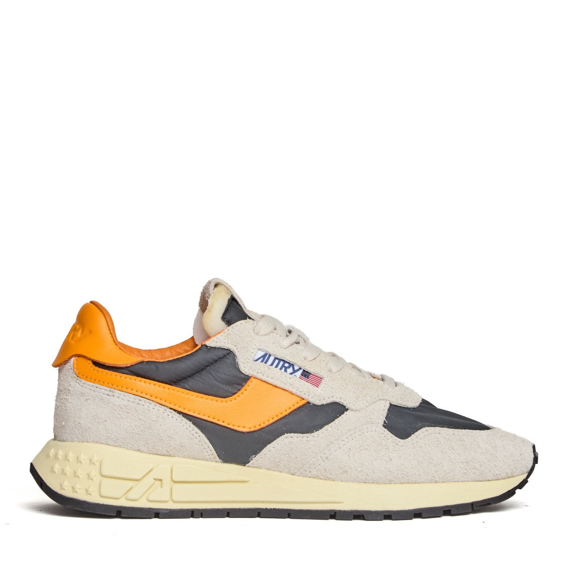 Autry Black/Orange/Beige Reelwind Low Sneakers