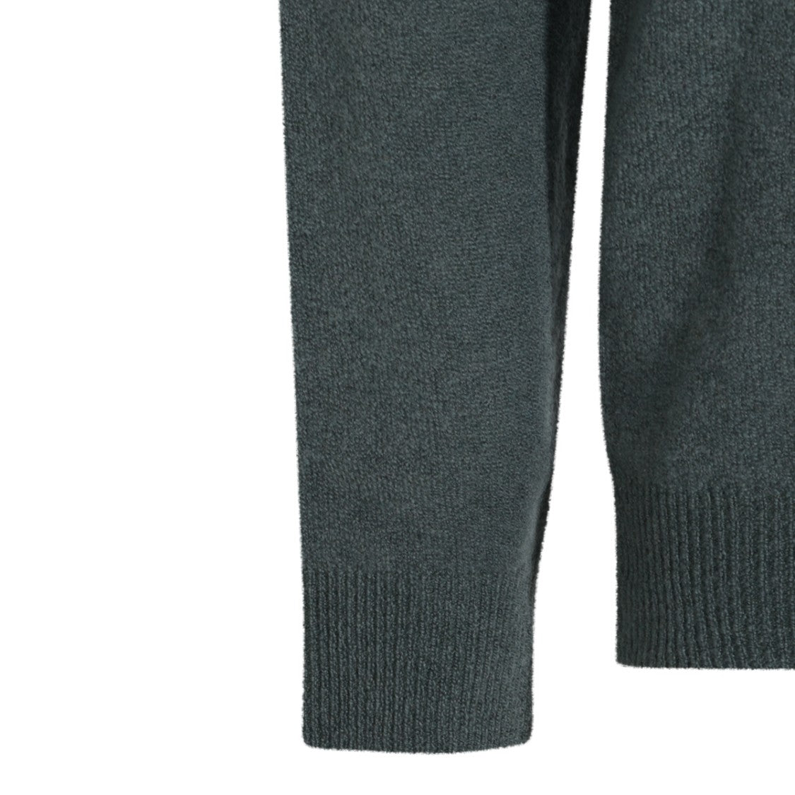 Altea Muted Green Ribbed Crew Neck Sweater
