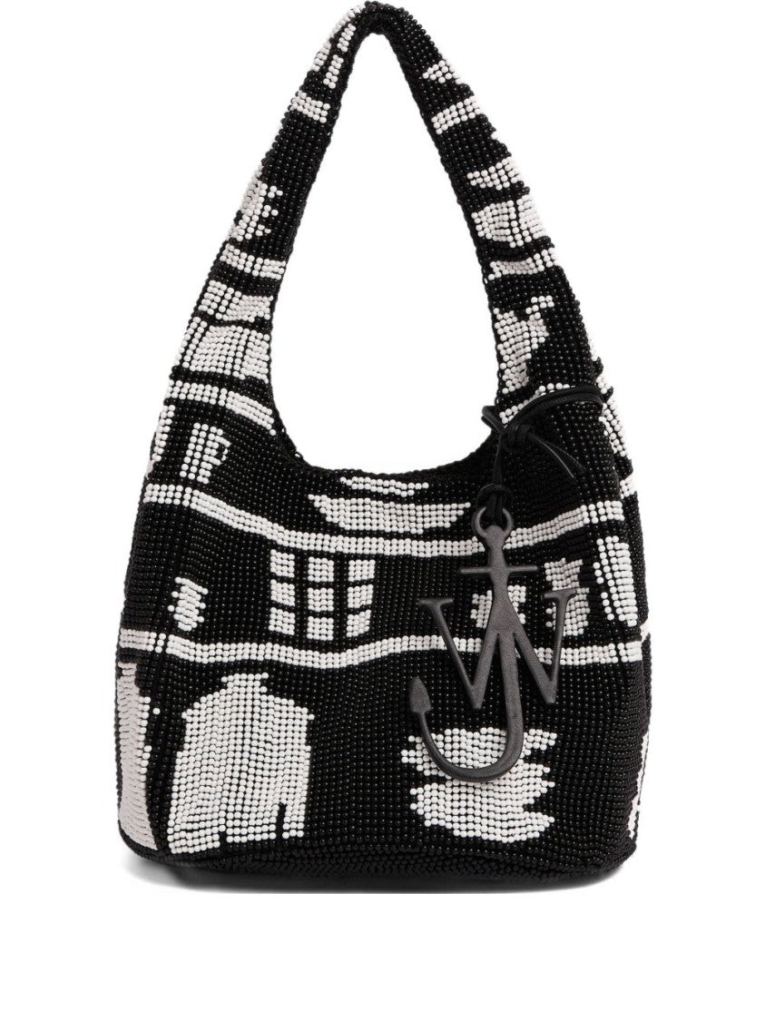 J. W. Anderson Textured Hobo Bag With Striking Black