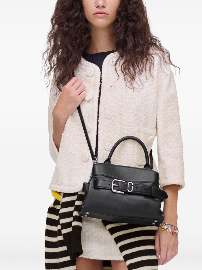 Marc Jacobs Structured Smooth Leather Satchel Adjustable Strap