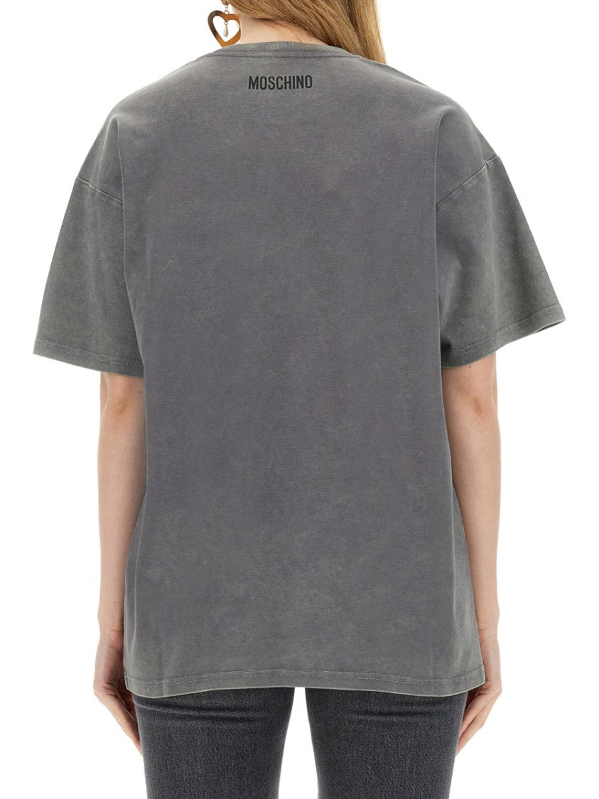 Moschino Grey Oversized T-Shirt