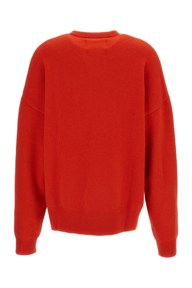 Extreme Cashmere Red Like Cashmere-Blend Zip-Up Sweater