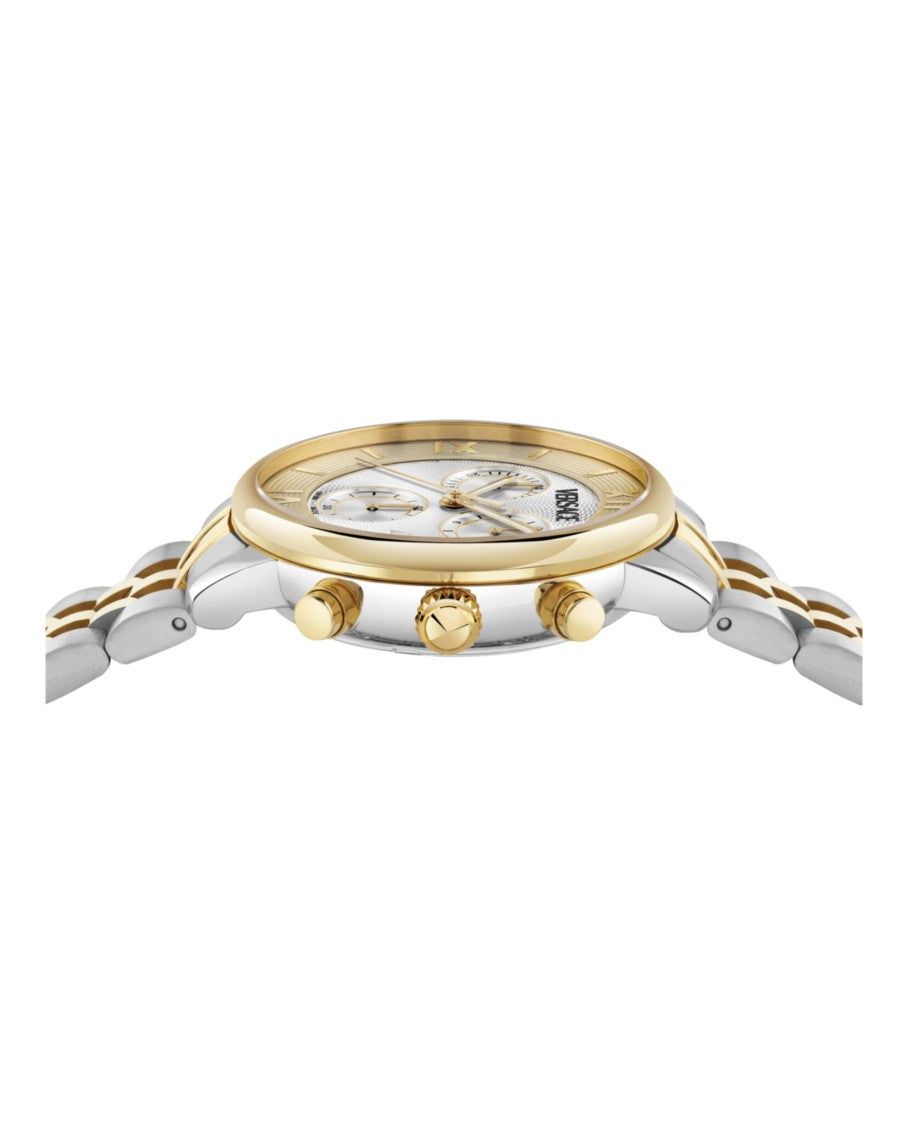 Versace Classic Round Chrono Bracelet Watch
