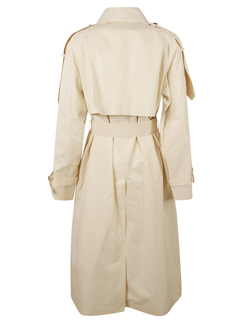 Burberry Double-Breasted Cotton Trench Coat