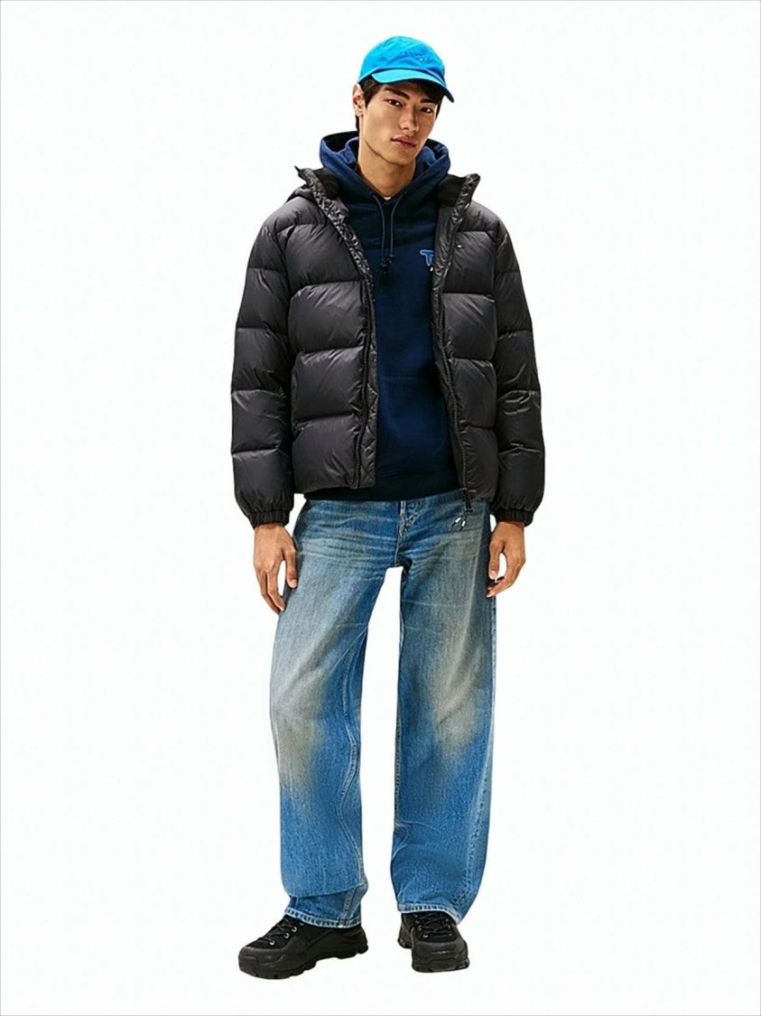 Tommy Jeans Water-Repellent Down Jacket With Removable Hood