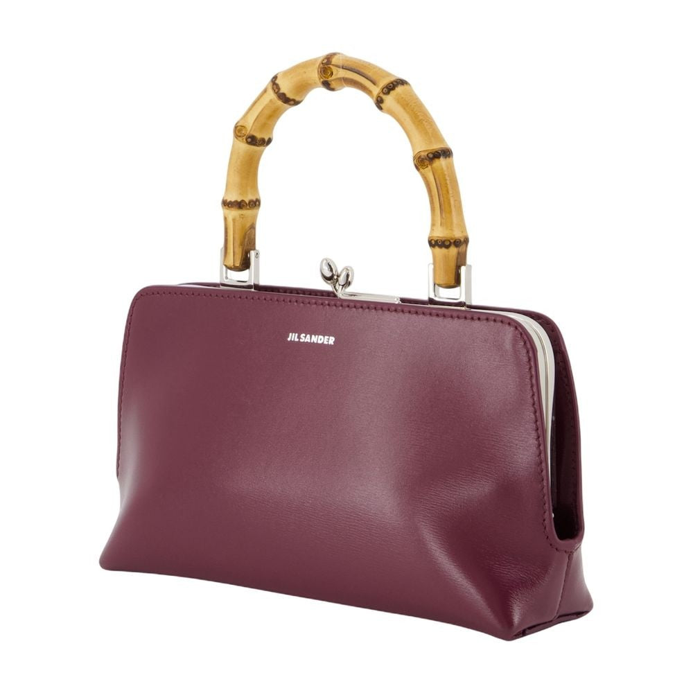 Jil Sander Goji Mini Bamboo Purse - Leather - Burgundy