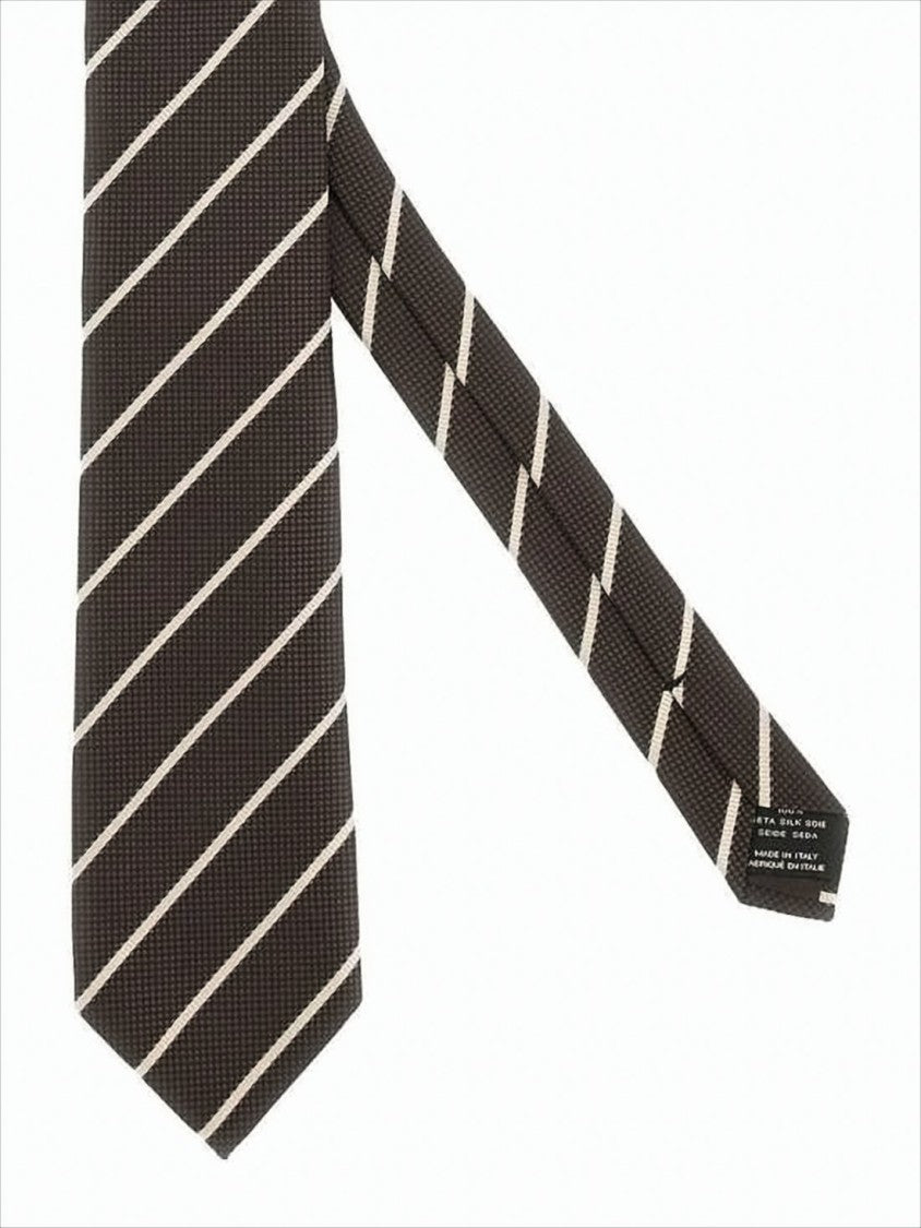Tom Ford Silk Tie With Diagonal Stripes