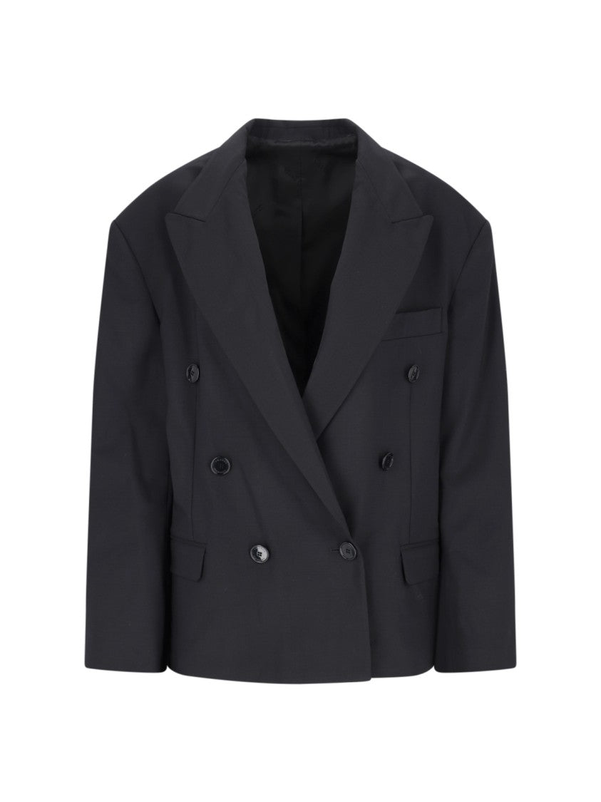 Isabel Marant Black Double-Breasted Blazer
