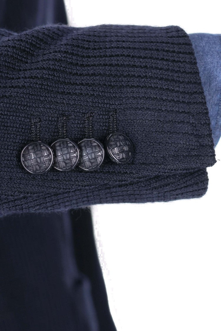 Tagliatore Montecarlo Ribbed Wool Jersey Jacket