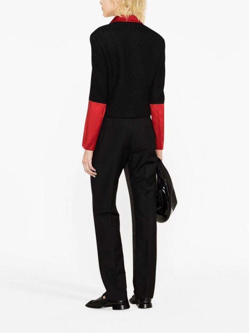 Ferragamo Color-Blocked Cropped Jacket