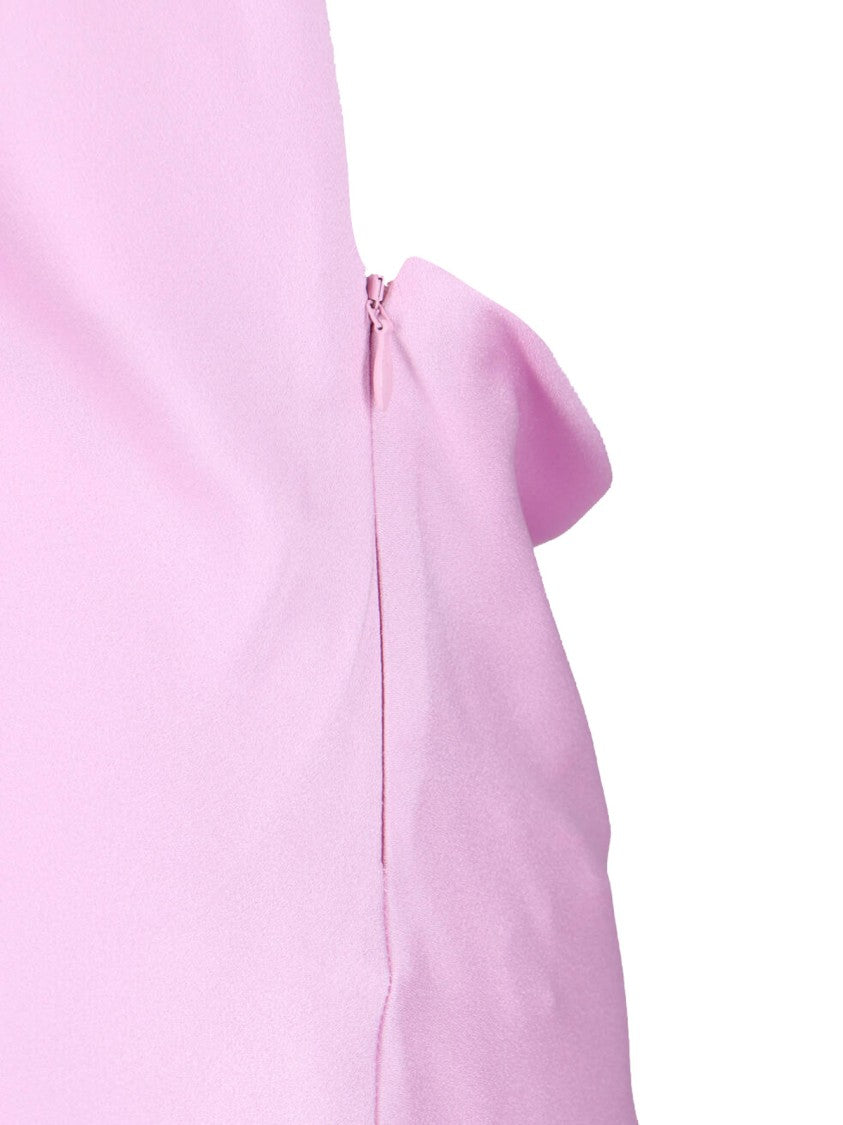 Stella Mccartney Light Orchid Envers Draped Maxi Dress