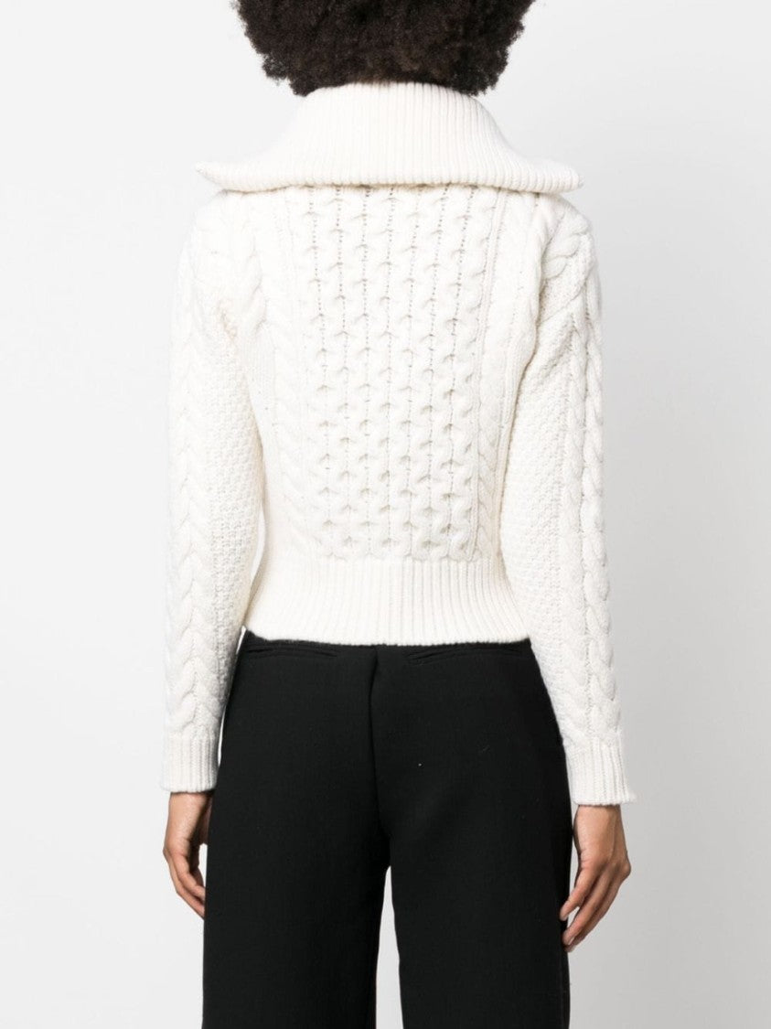 Patou Textured Cable Knit Jumper