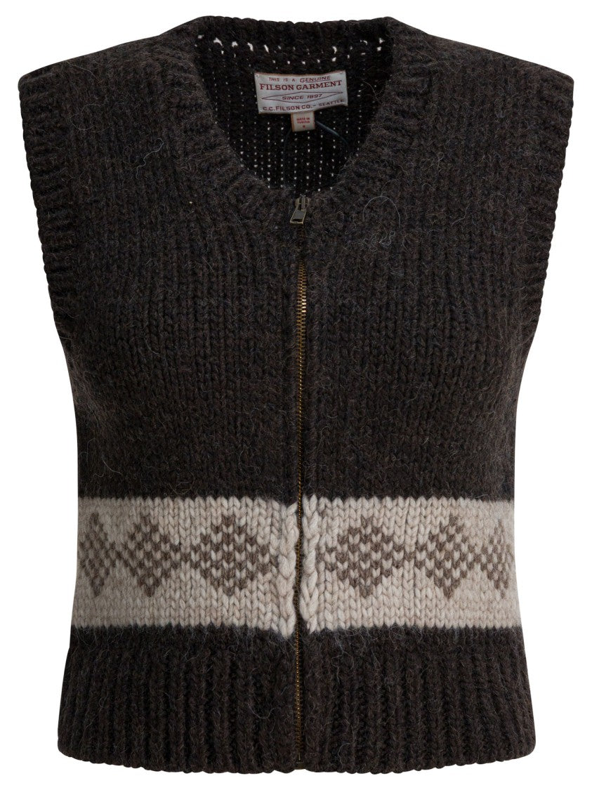 Filson Wool Vest With Zipper