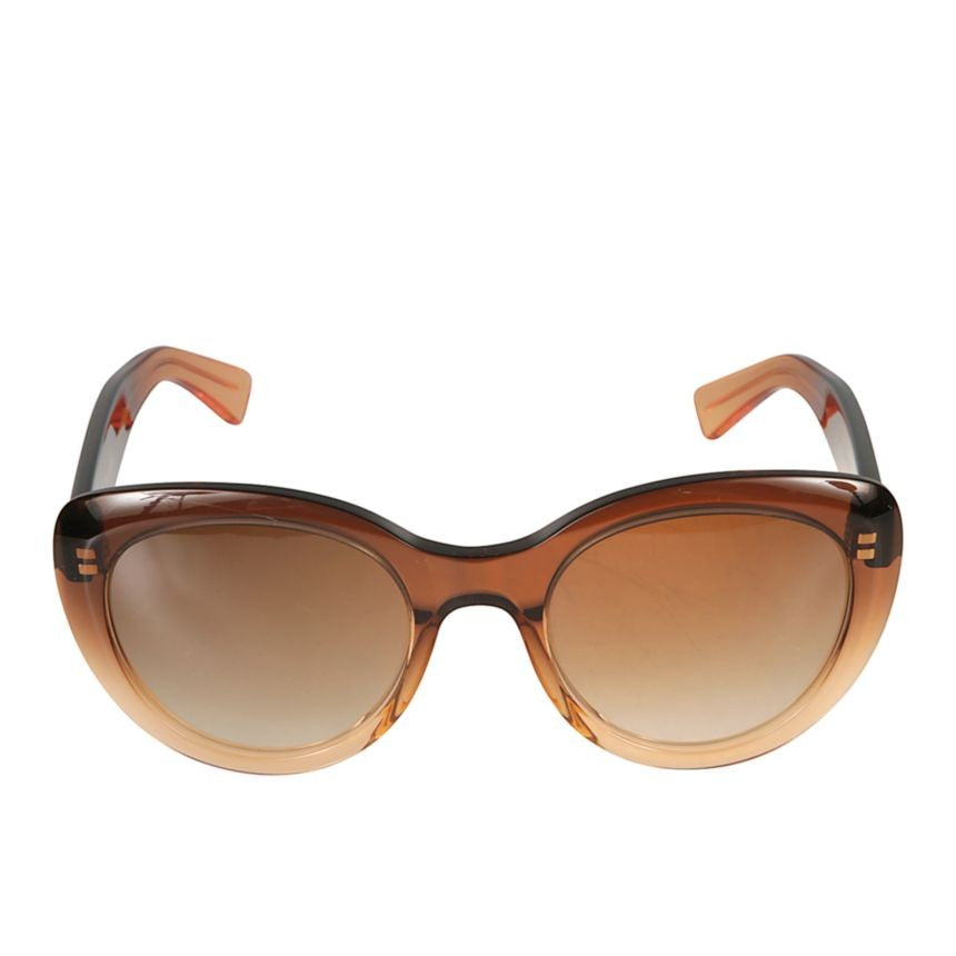 Kador Sophia Gradient Brown Tinted Sunglasses With Rounded Frame
