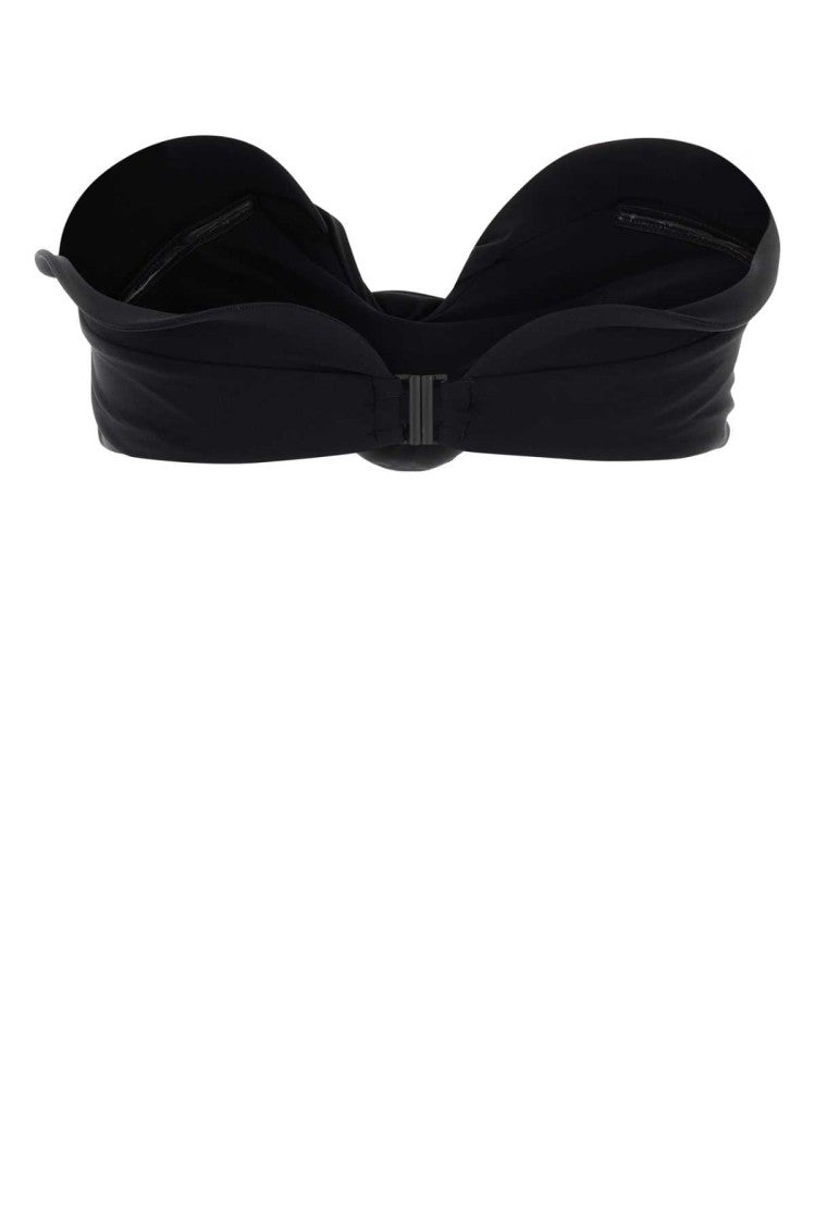 Magda Butrym Black Stretch Nylon Bikini Top