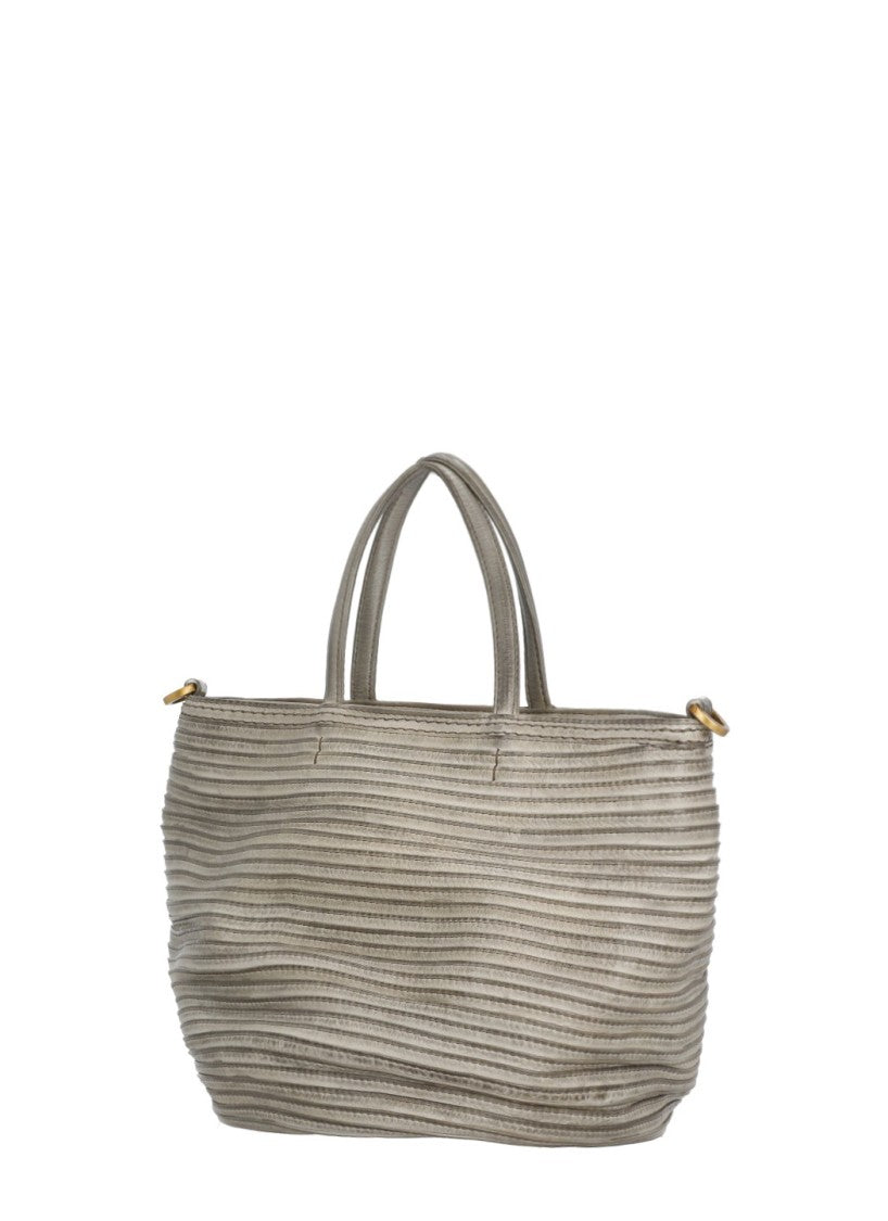 Majo Medium Textured Leather Shoulder Bag With Versatile Carrying Options