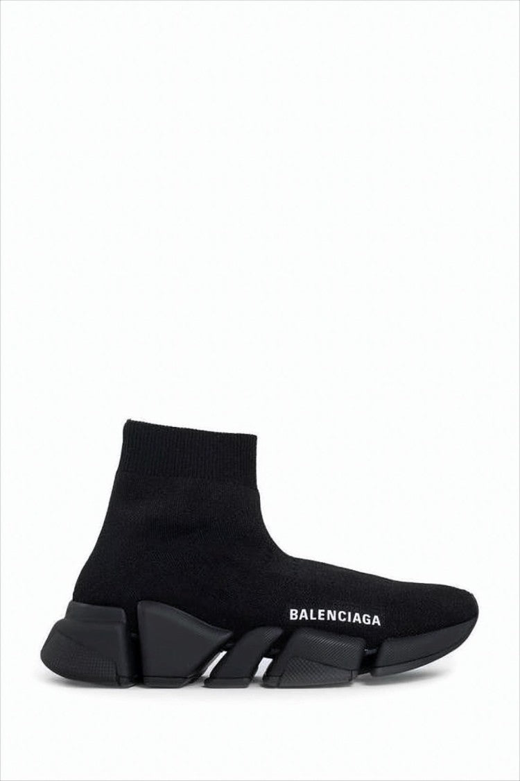 Balenciaga Sock-Style Black Sneakers With Chunky Sole And Modern Design