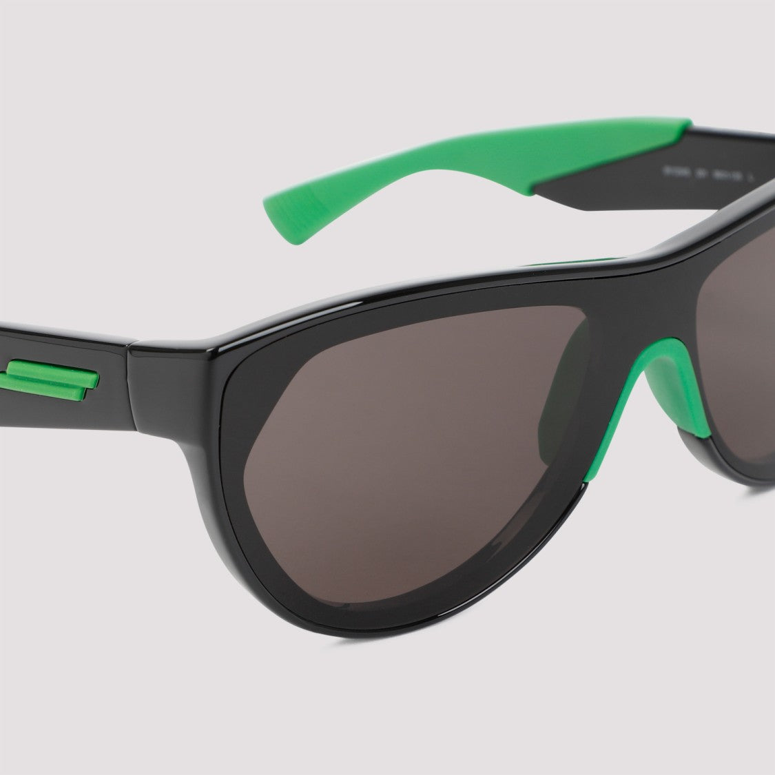 Bottega Veneta Black And Green Acetate Sunglasses