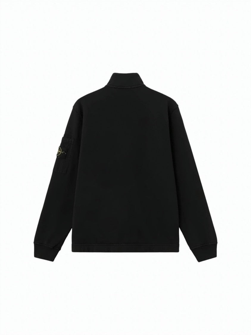Stone Track Jacket With Distinctive Pocket And Double-Layer Collar