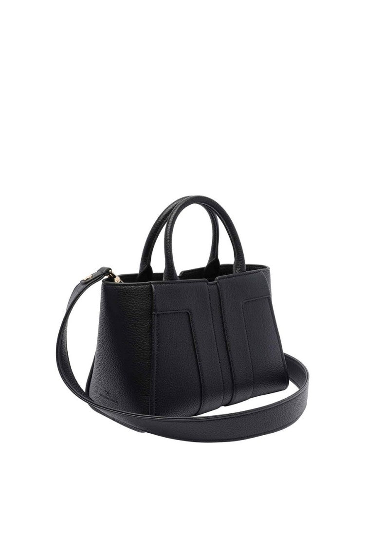 Elisabetta Franchi Structured Black Handbag