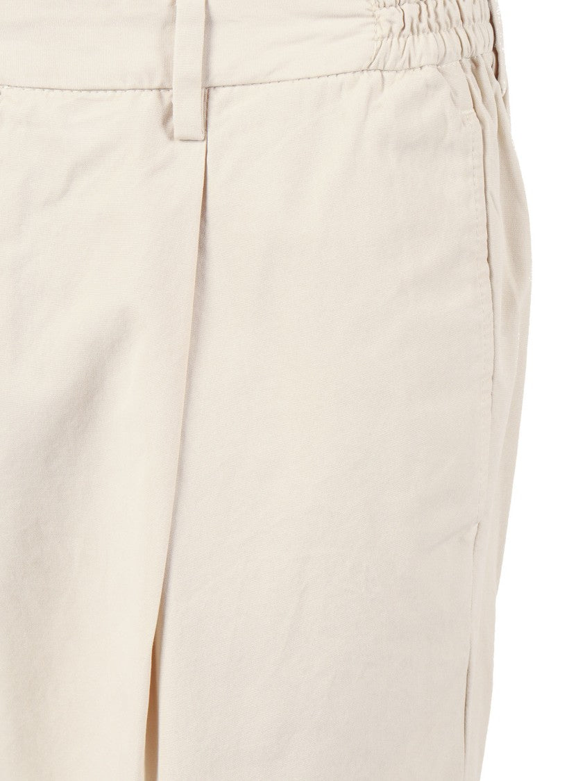 Briglia Tailored Front Pleat Straight-Leg Pants
