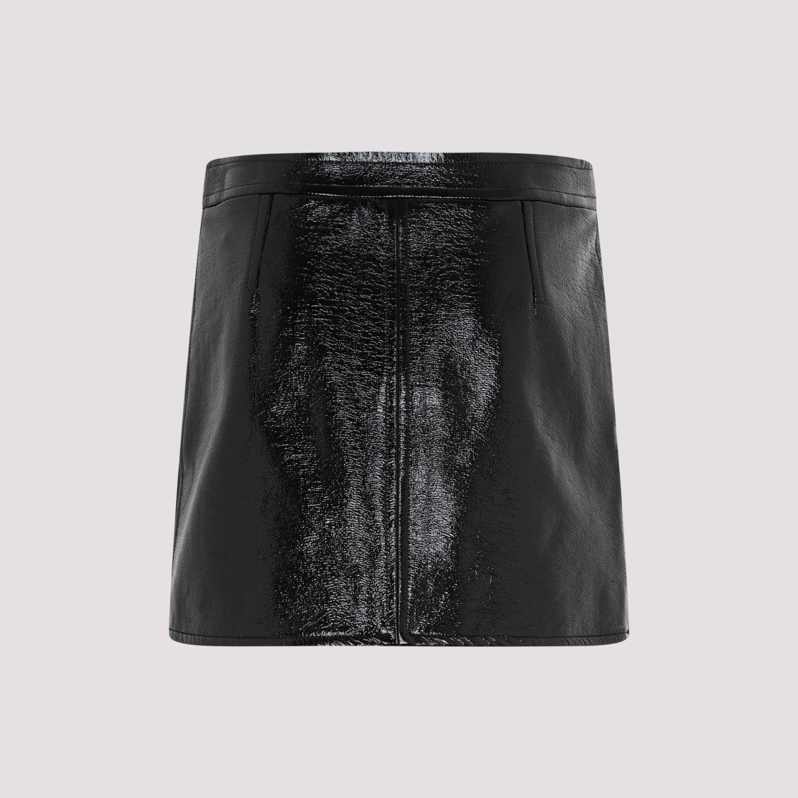 Courrèges Black Vinyl Mini Skirt