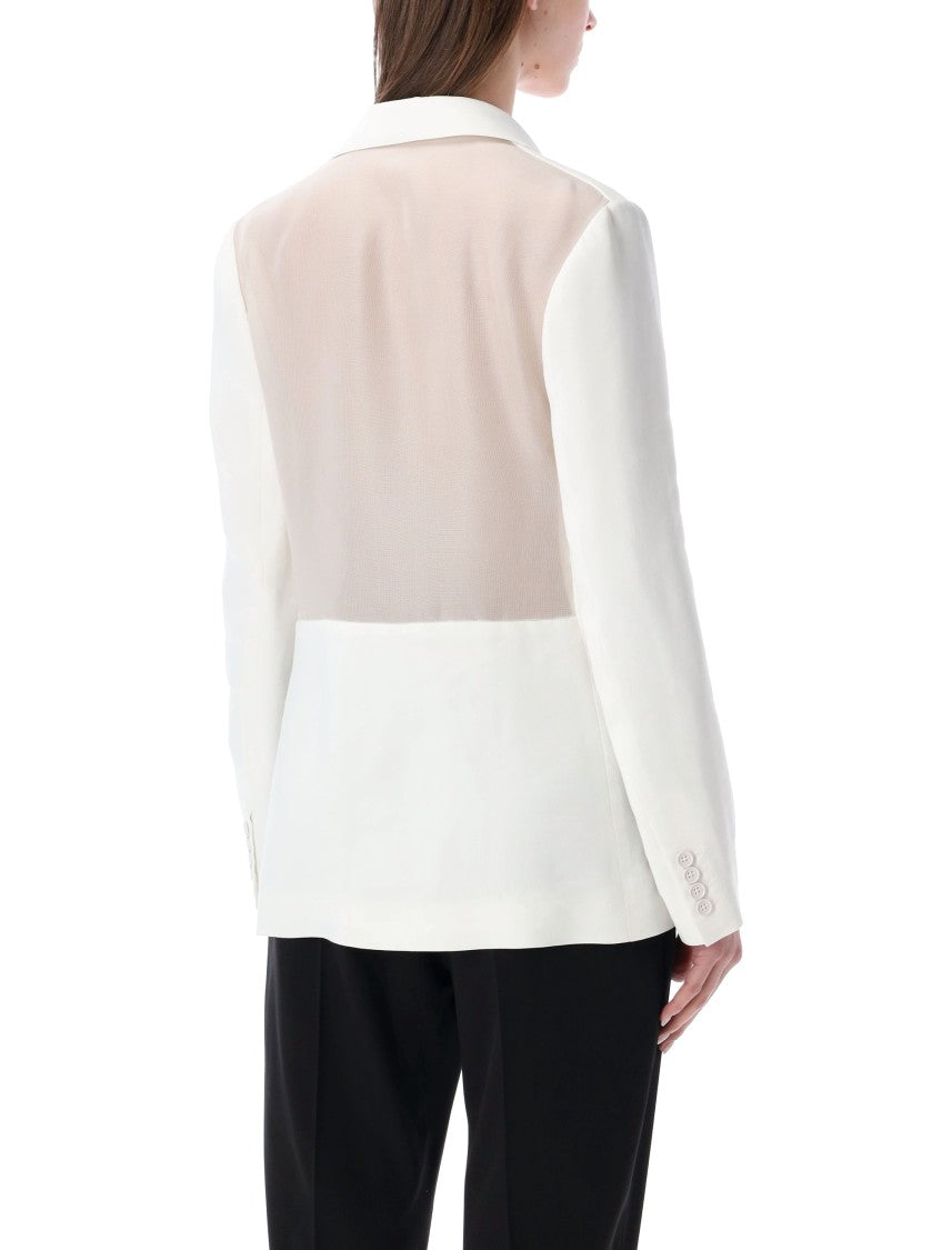 Polo Ralph Lauren Doppiopetto Sheer Silk Gazar Blazer