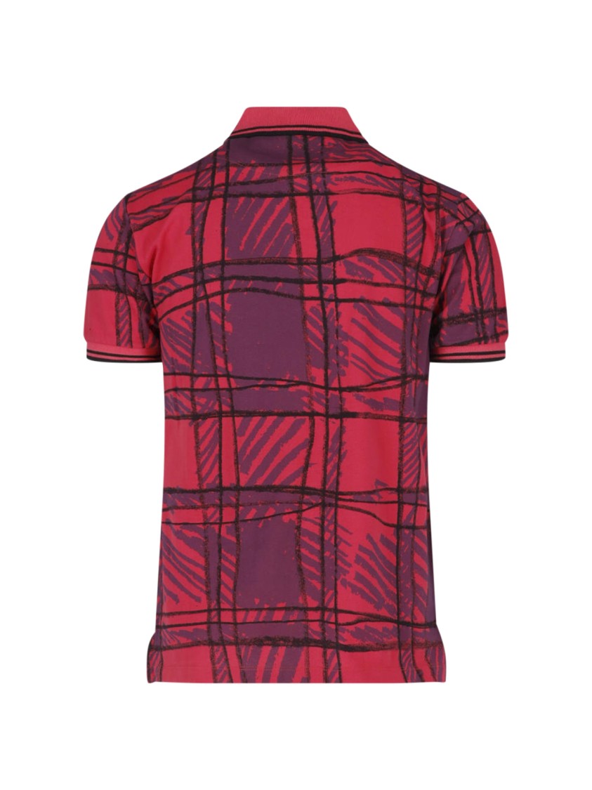 Vivienne Westwood Checkered Polo Shirt With Puff Sleeves