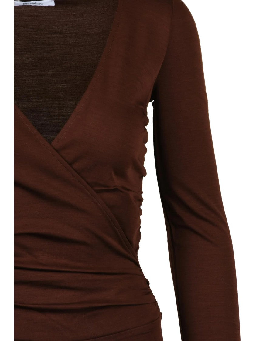 Max Mara Wool V-Neck Bodysuit