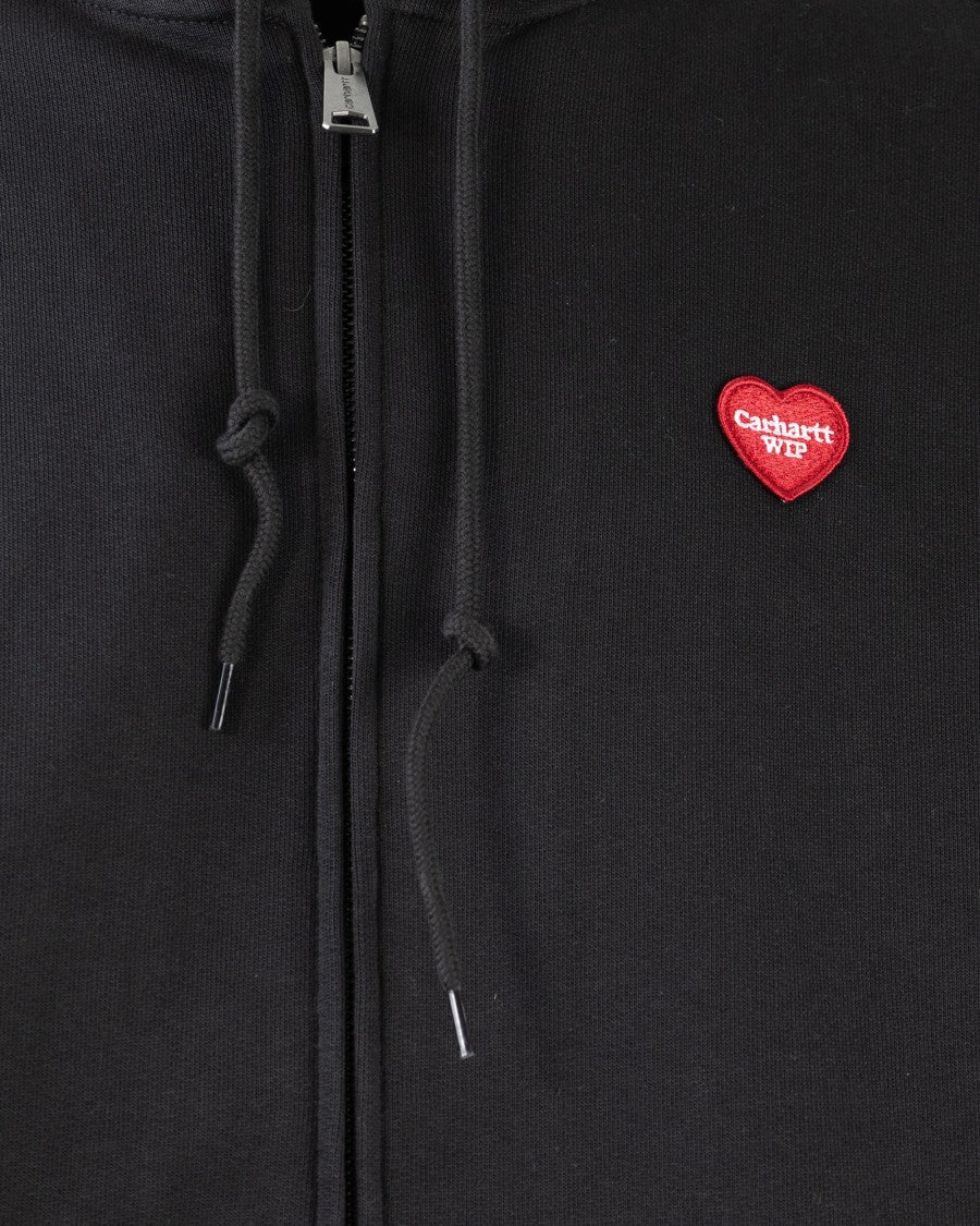 Carhartt Wip Heart Ii Hartt Black Sweatshirt
