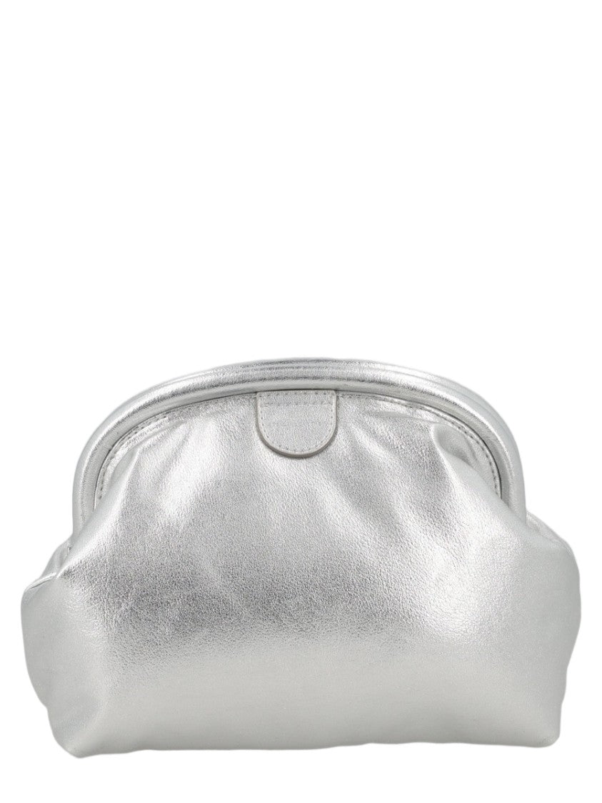 Stella Mccartney Polyamide Shimmering Metallic Rounded Pochette