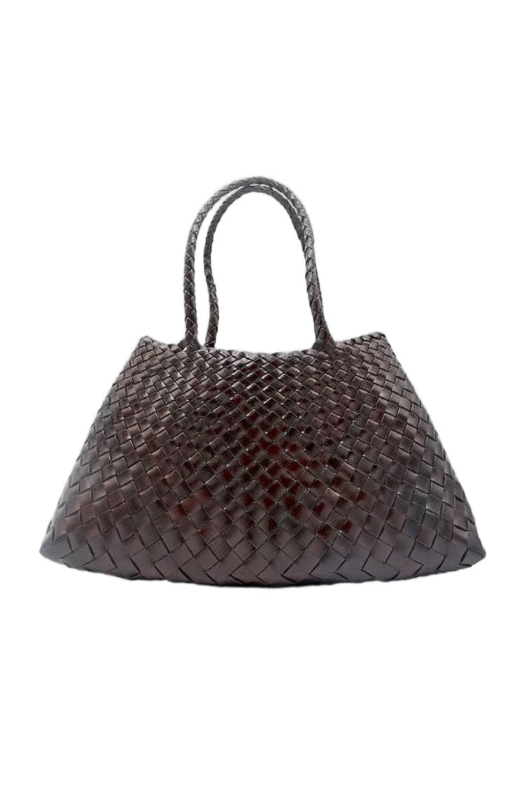 Dragon Diffusion Spacious Woven Buffalo Leather Santa Croce Tote Bag