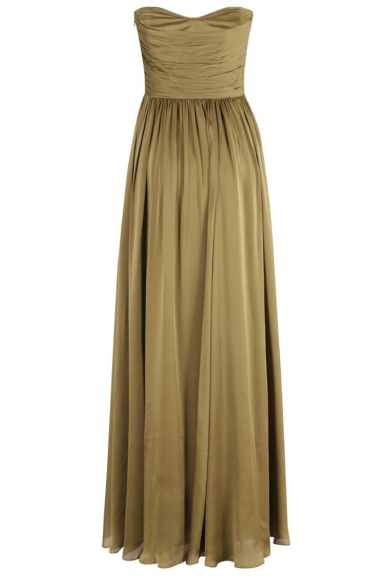 Ulla Johnson Anastasia Silk Wrapped Strapless Gown