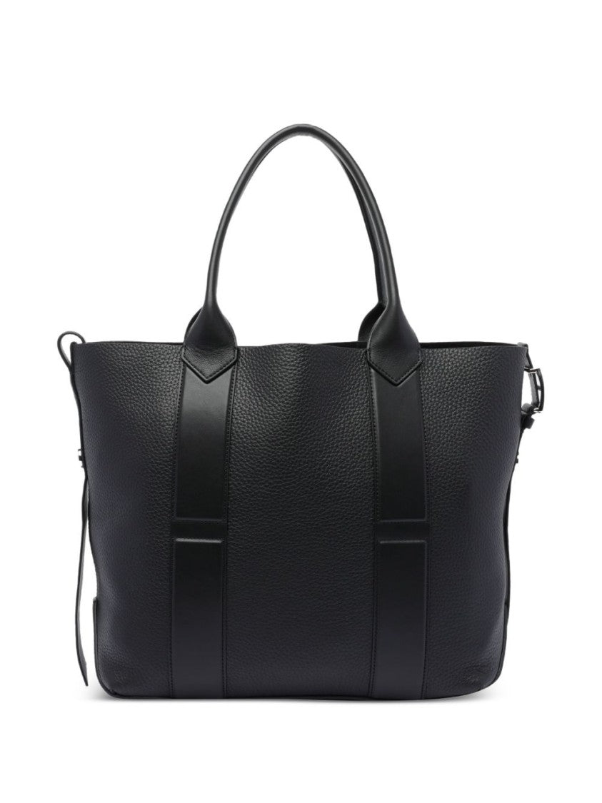 Hogan Textured Calf Leather Shopper Bag