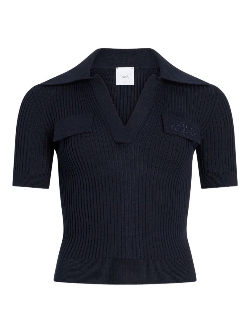 Patou Silk And Nylon Blend Crew Neck Sweater
